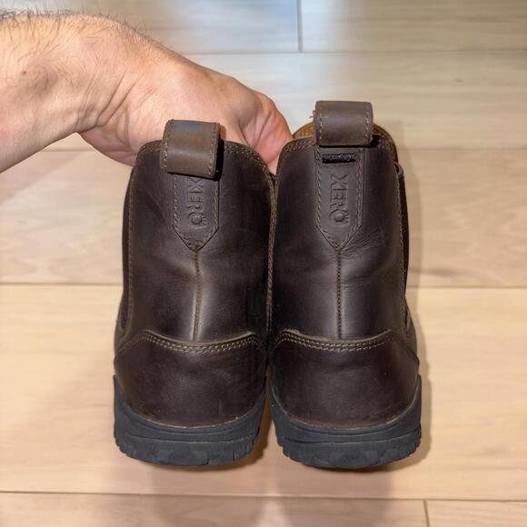 Xero Shoes Ridgeway Chelsea Boots Mens Size 9.5 Brown Leather Barefoot - Picture 6 of 8